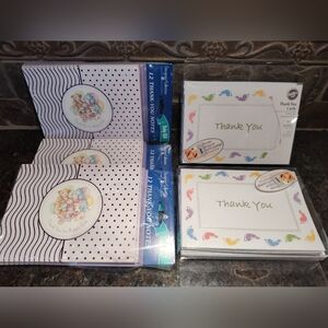 Thank You Note Cards Set, Baby Shower